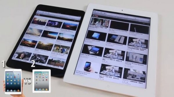IPad mini против iPad 2!