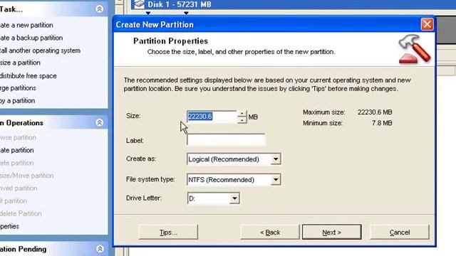 Create a Partition in Windows XP (Partition Magic) смотреть онлайн