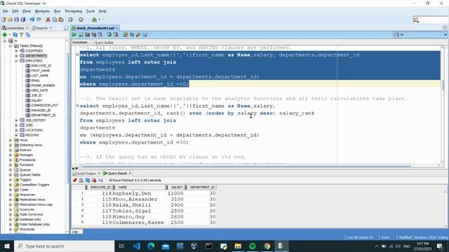 How query processing using analytic functions takes place смотреть онлайн