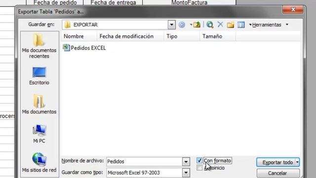 EXPORTAR TABLAS a EXCEL Y ACCESS EN ACCESS смотреть онлайн
