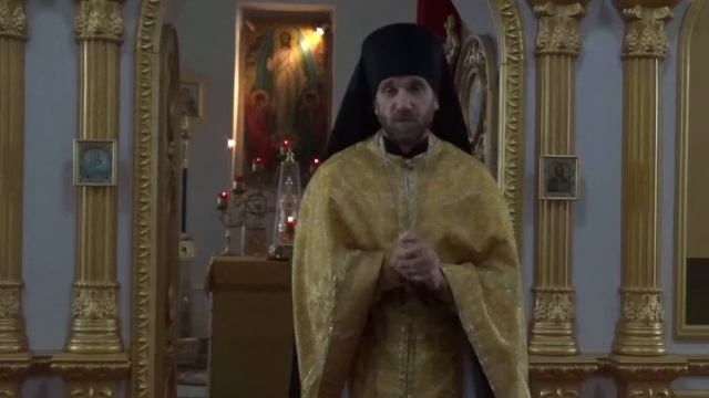 Воскресная проповедь 13 октября 2019 храм Воскресения Словущего с. Усты смотреть онлайн