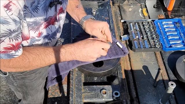 Replacing The Clutch Bearing In A Recumbent Flywheel Without A Shop Press