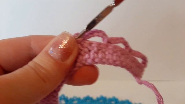 Простая обвязка края крючком. МК. смотреть онлайн