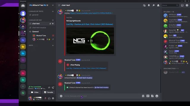 🟣 Otro buen bot de musica ( 24/7 ) 💻 Discord 📡 JKamiGod смотреть онлайн