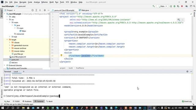 Java 16 - JPackage (JEP : 392) смотреть онлайн