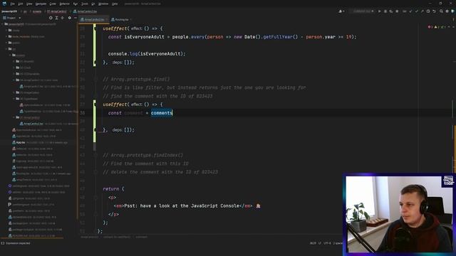 #JavaScript30 - Metody tablic - ARRAY CARDIO 02 in React 7/30 смотреть онлайн