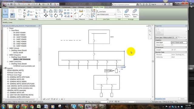 Revit Line Types and Single Line Diagrams смотреть онлайн