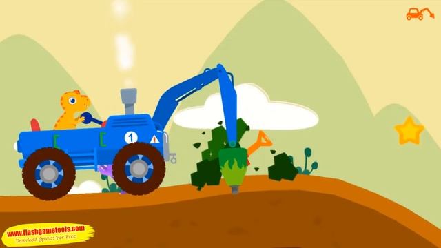 Dinosaur Digger Play Kids Machines Cartoon Games | Free Android Games for Kids смотреть онлайн