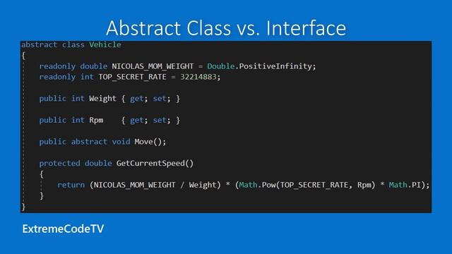 C# — Абстрактный класс vs Интерфейс смотреть онлайн