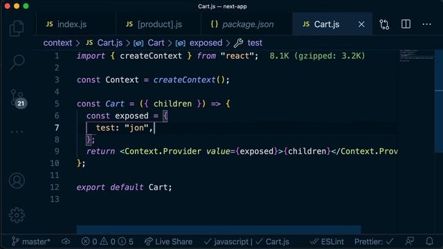 ?Day 18 - Building our app: Make a global shopping cart with React Context смотреть онлайн