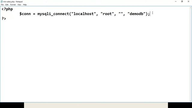 Find Minimum Salary for a Employee from Mysql in PHP by shanu sir смотреть онлайн
