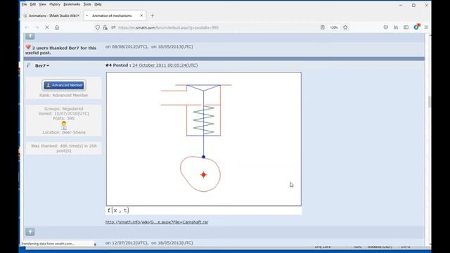 7.5 Examples of Mechanism Animations in the SMath Studio Forum смотреть онлайн