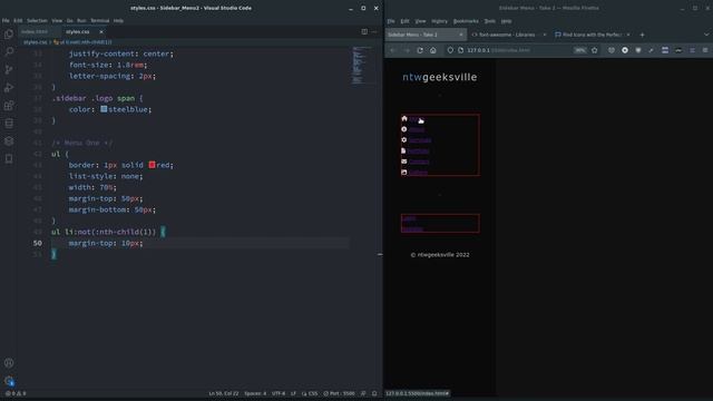 HTML CSS - Simple Sidebar Menu : Take 2 смотреть онлайн