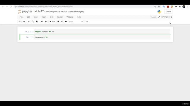 3 5 Creating NumPy Array with Arange Function смотреть онлайн