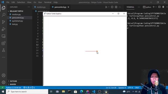 Turtle Pen Control Lengkap !!! || Belajar Python Turtle - 02 смотреть онлайн