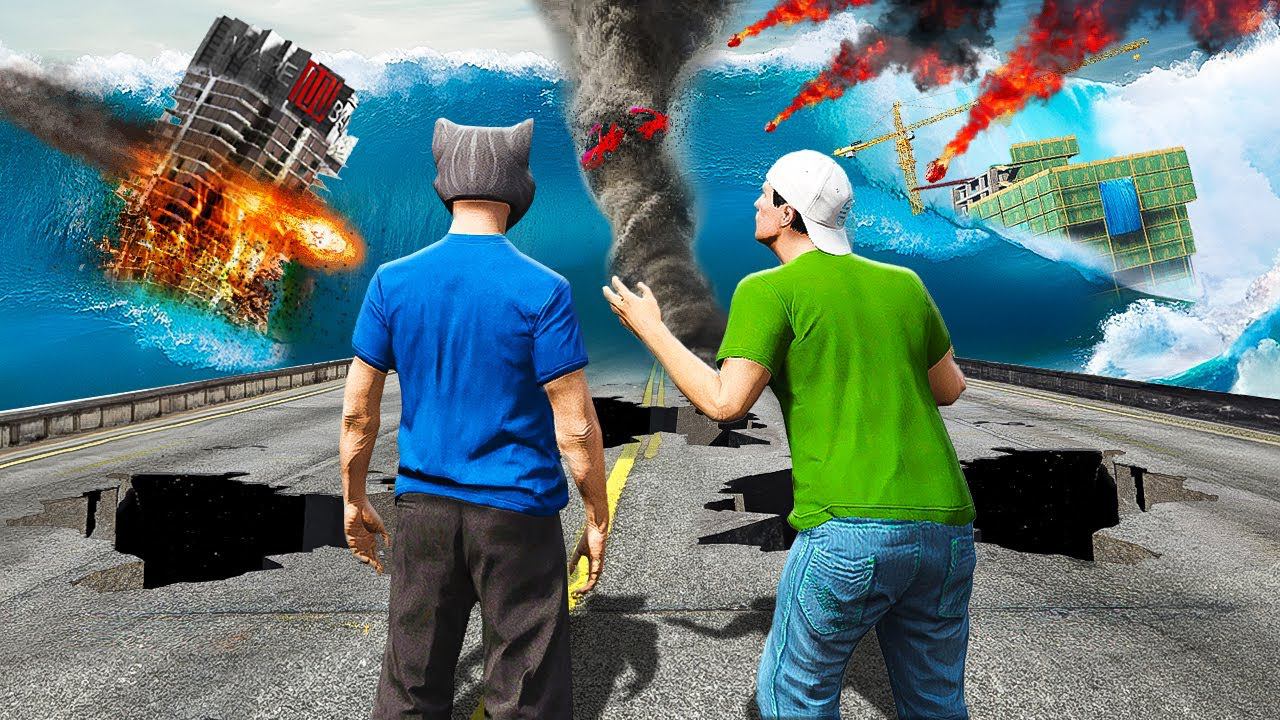 ВЫЖИВАНИЕ С РАЙЛЮХОЙ В КОНЕЦ СВЕТА! КАК ПЕРЕЖИТЬ МЕТЕОРИТНЫЙ ДОЖДЬ И ТОРНАДО ГТА 5 МОДЫ МУРКА смотреть онлайн