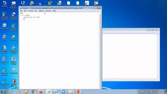 Python while loop смотреть онлайн