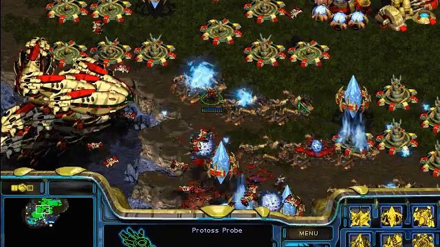 StarCraft Brood War - 1 Protoss vs 7 Zerg ( vs 7 computers ) - Big Game Hunters смотреть онлайн