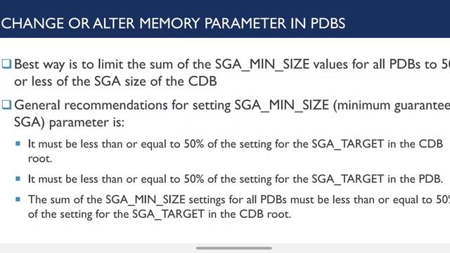 Memroy Usage in Pluggable Database (PDB) смотреть онлайн