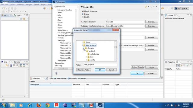 Oracle WebLogic Server Configuration in MyEclipse IDE смотреть онлайн