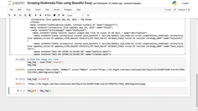 6. Scraping Multimedia Files using Beautiful Soup | Image/Video/Doc | Web Scraping Tutorial | Pytho смотреть онлайн