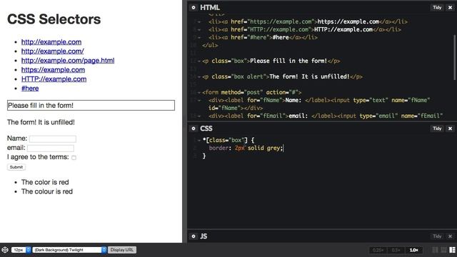 The CSS Layout Workshop: Attribute selectors смотреть онлайн