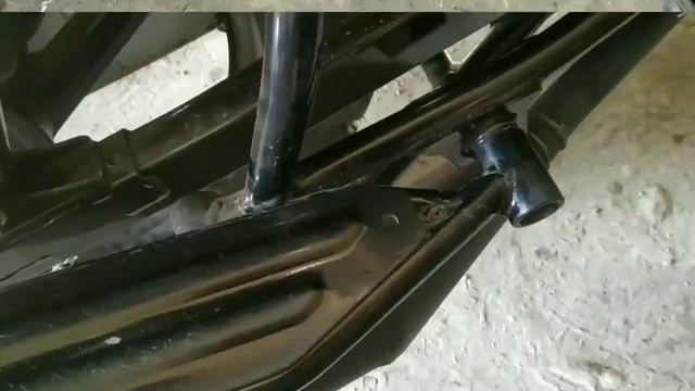 Подножки пассажира от ИЖа на Bajaj Boxer 150X Тайсон