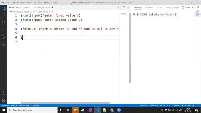 Program to perform Calculation Based on User Input in Python | Python By Surendra смотреть онлайн