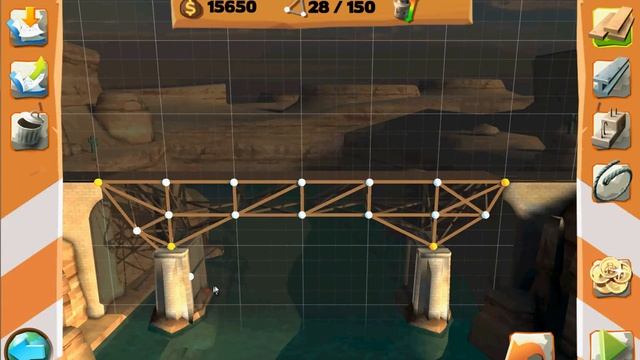 Bridge Constructor Playground прохождение, 11 уровень смотреть онлайн