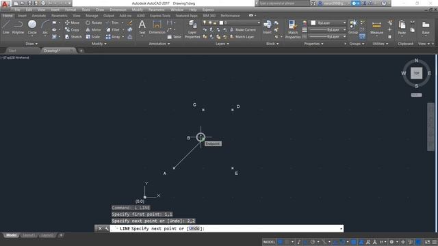 BK09-Basic Data Entry Methods in AutoCAD смотреть онлайн