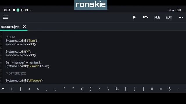 Basic Calculator | Java N-IDE смотреть онлайн