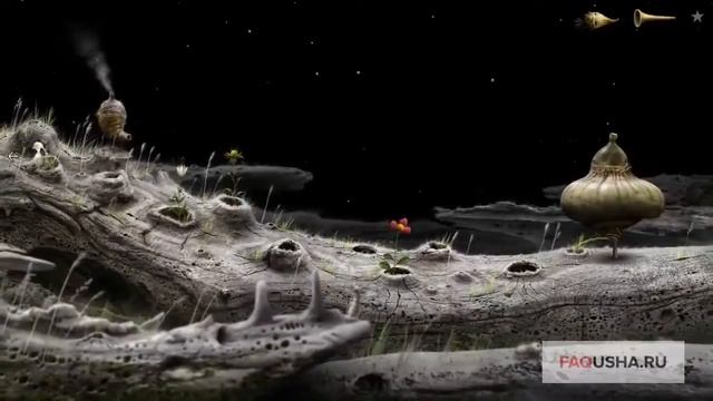 Прохождение Samorost 3: дерево с термитами и медная планета (4, 5 уровень)