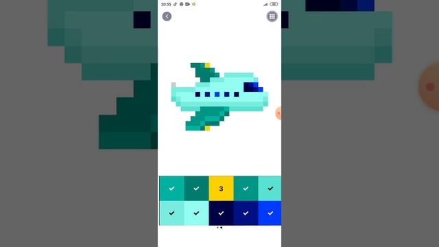 раскрашиваю картины в игре Pixel Art #2 смотреть онлайн