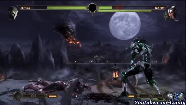 Mortal Kombat 9 Cyber Reptile Gameplay & Moves смотреть онлайн