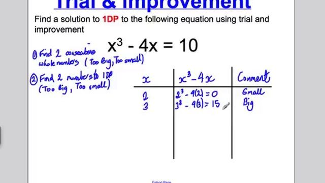 Trial and Improvement 1 (GCSE Higher Maths): Tutorial 1 смотреть онлайн