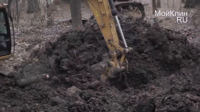 Очистка прудов в парке пос. Майданово продолжается смотреть онлайн