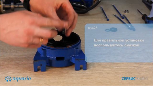 Поверхностный многоступенчатый насос AQUARIO AMH (для систем автоматического полива) Сервисное виде смотреть онлайн