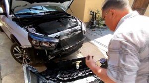 Lada Vesta SW Cross  Установка сеток радиатора