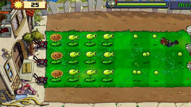 Прохождение игры Растения против Зомби смотреть онлайн