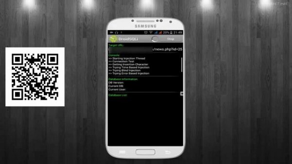 Inyección SQL desde Android - DroidSQLi