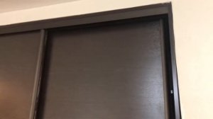 Двери-купе с доводчиком ЛДСП+стекло черный глянец