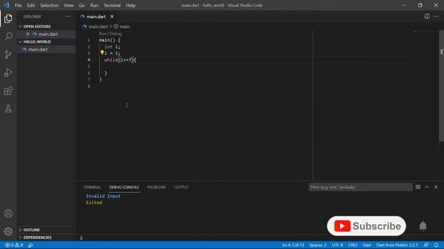 While Loop in Dart for Flutter Programming Language | Dart Tutorials for Beginners in Urdu Hindi смотреть онлайн
