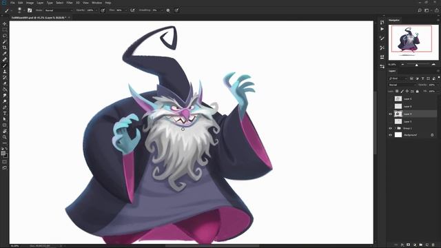 EVIL WIZARD - character doodle / character design by Kenneth Anderson смотреть онлайн