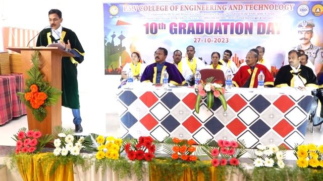 P.S.V COLLEGE OF ENGINEERING AND TECHNOLOGY | 10th Graduation Day | FULL VIDEO смотреть онлайн