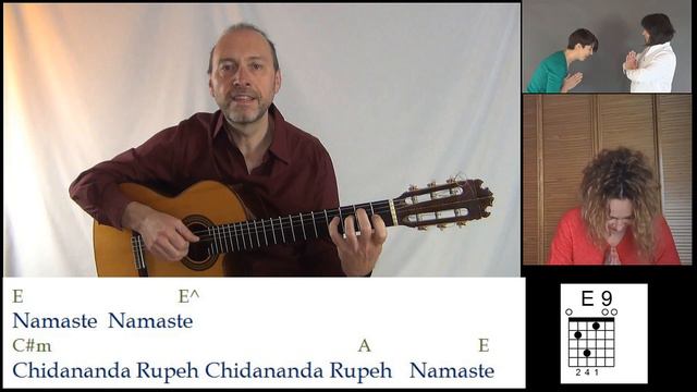 🙏Namaste Chidananda Rupeh - Guitar смотреть онлайн