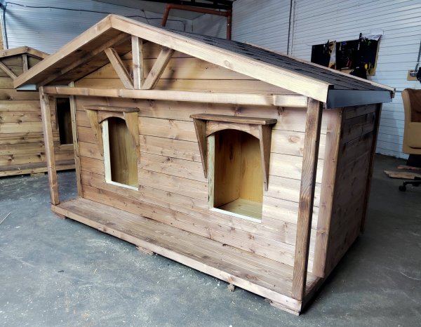 Утепленная будка для двух собак "ДУПЛЕКС ПРО"