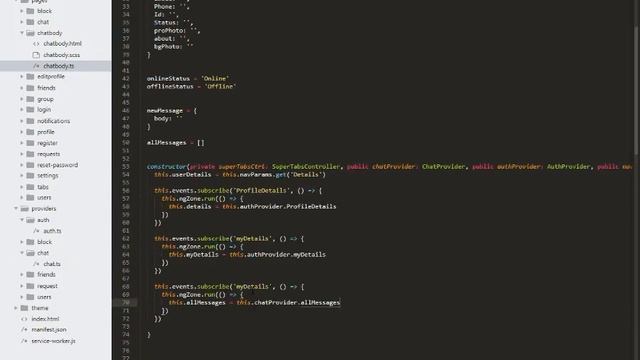 Ionic 3 chat app integrated with firebase- lesson 28) Get Messages Part I смотреть онлайн