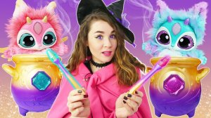 Игровой набор для девочек Волшебный котел Magic Mixies - Наколдуй себе мягкие игрушки своими руками!