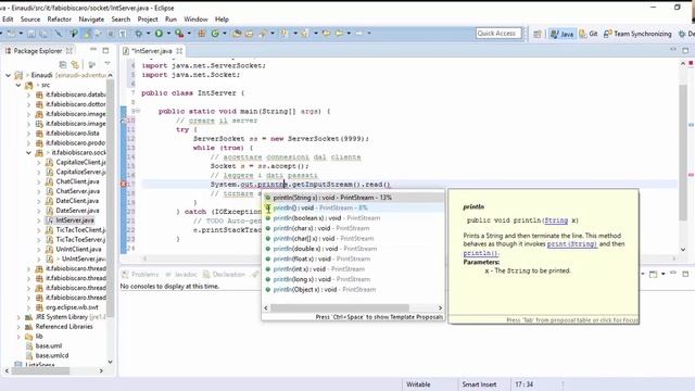 Socket in Java (1): Crea un server che riceve numeri interi смотреть онлайн
