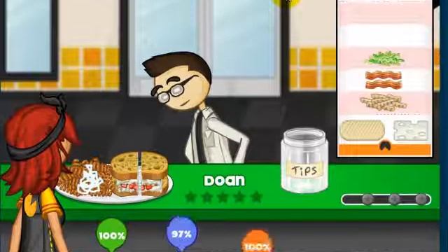 Прохождение игры Папа Луи Бутербродная #2 смотреть онлайн
